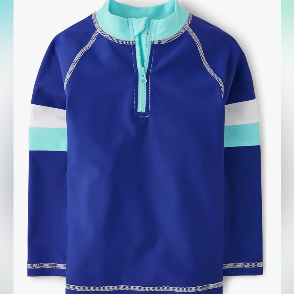 Gymboree Toddler Rashguard 2T – Blue Colorblock Swim Shirt